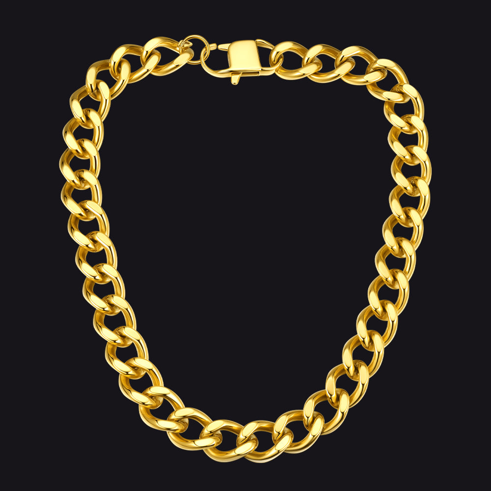 Chunky Cuban Link Chain Necklace for