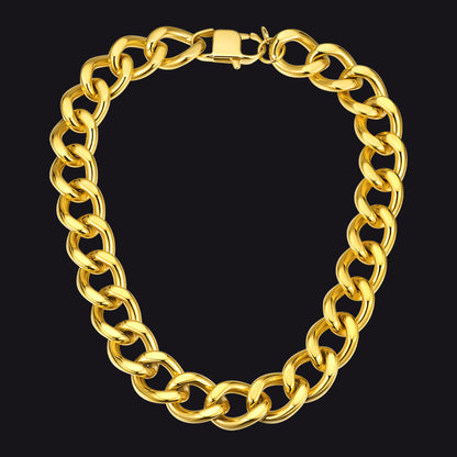 Chunky Cuban Link Chain Necklace for