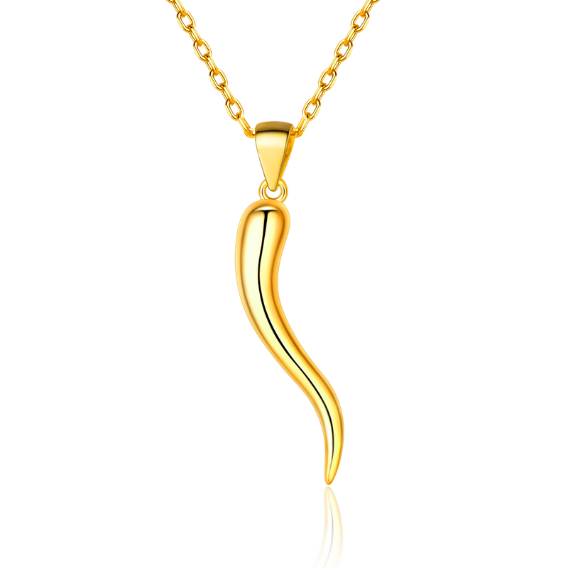 Cornicello Italian Horn Necklace Amulet Pendant