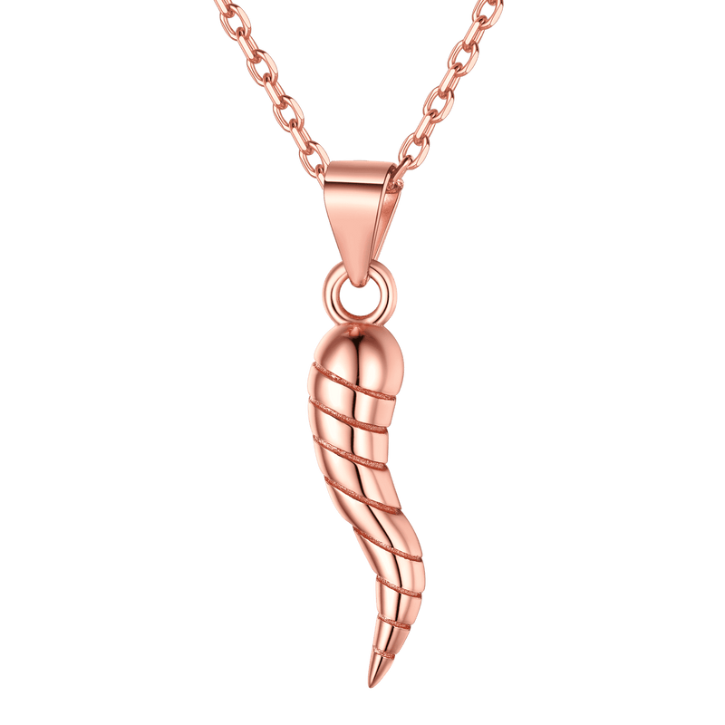 Italian Horn Pendant Necklace Cornicello Amulet Talisman