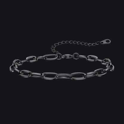 Paperclip Chain Anklet Bracelet for , 2/3/6mm Width
