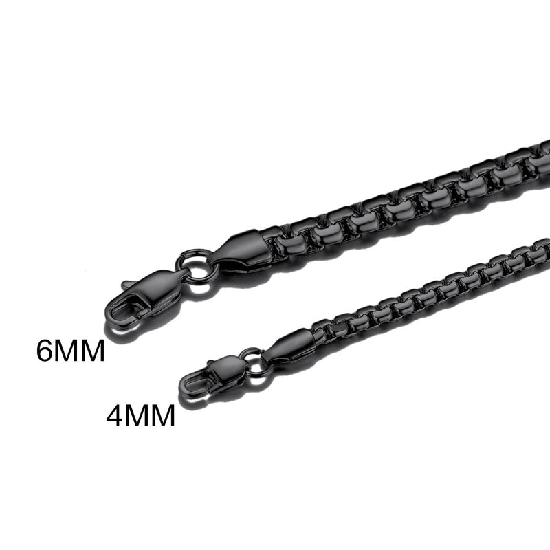 Flat Box Link Chain Bracelet for