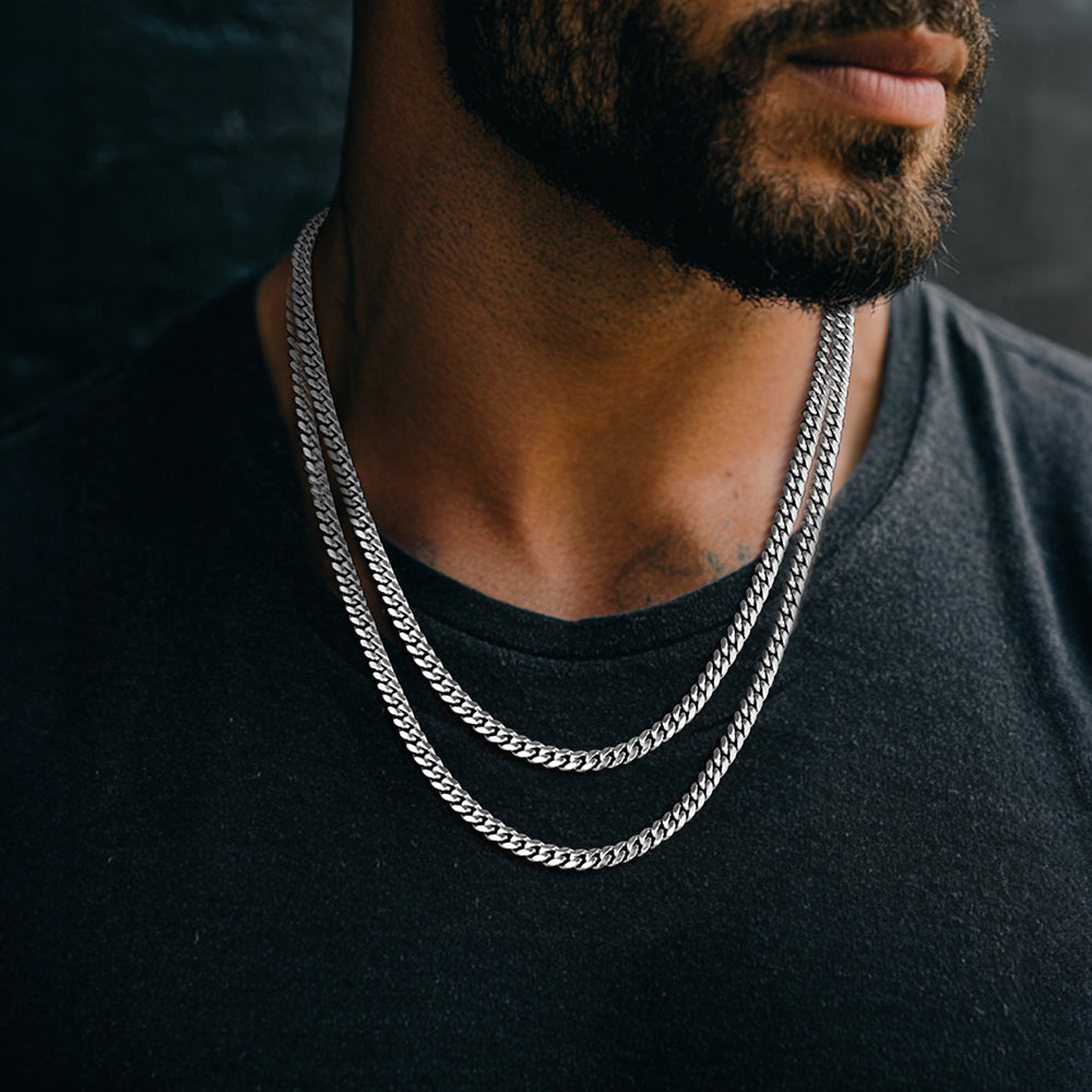 6mm Miami Cuban Link Chain Set for