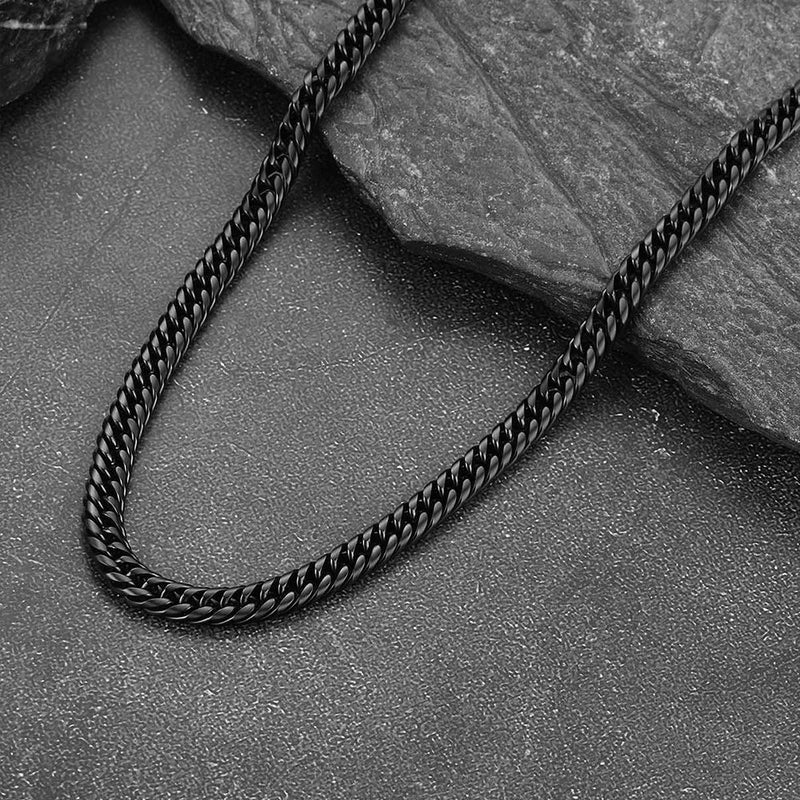3mm Twisted Rope Chain & 6mm Miami Cuban Chain Set for