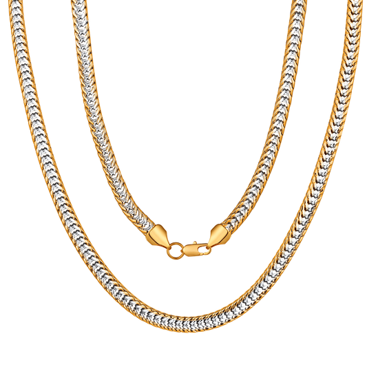 Flash 6mm Cuban Link Chain Necklace for