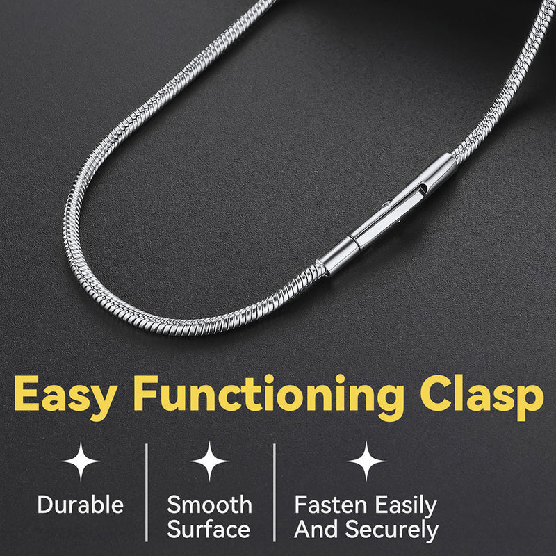2mm Thin Snake Chain Set for