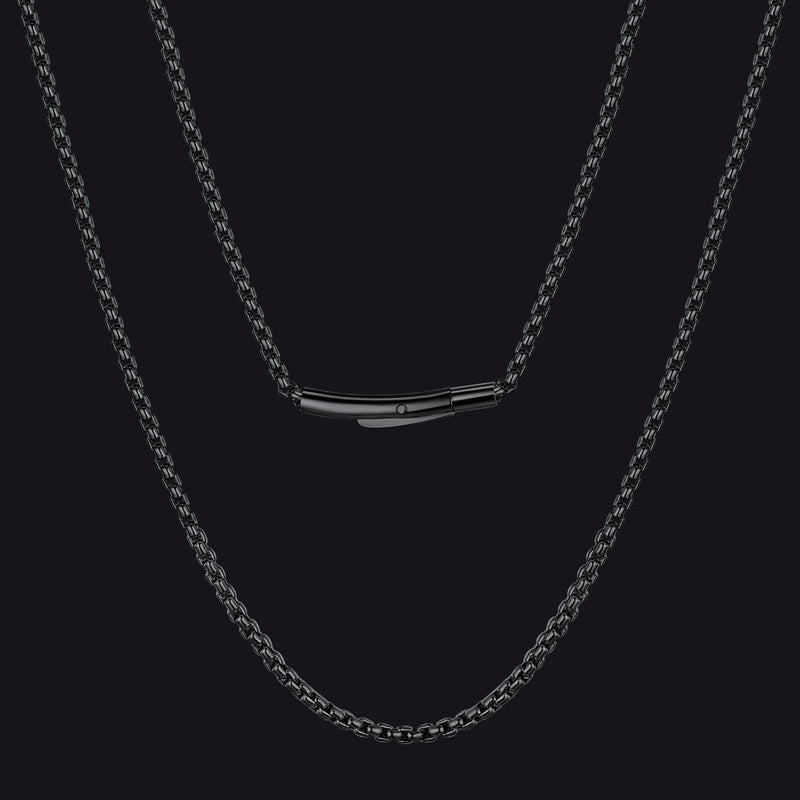 2mm Stainless Steel Rolo Cable Chain Necklace for