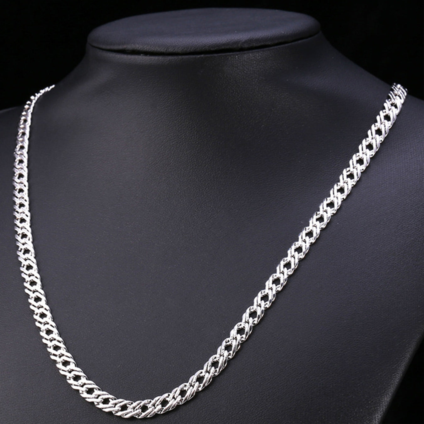 6mm Width Chain Link Necklace for