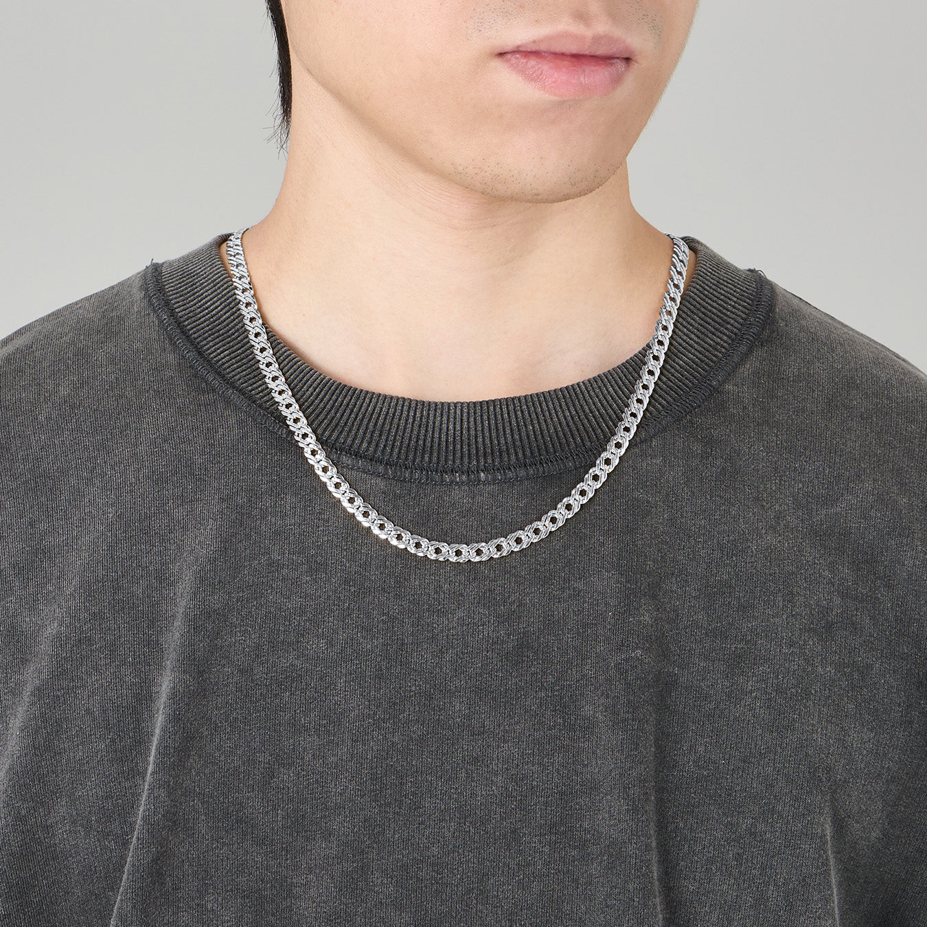6mm Width Chain Link Necklace for