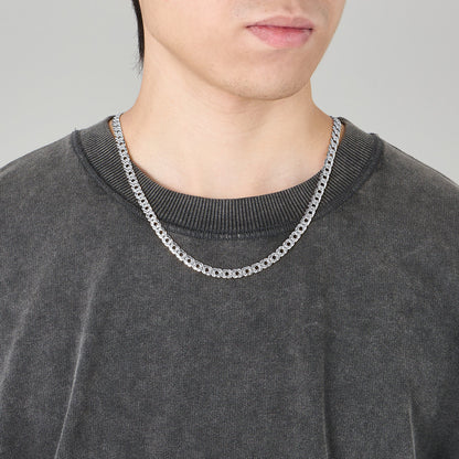 6mm Width Chain Link Necklace for