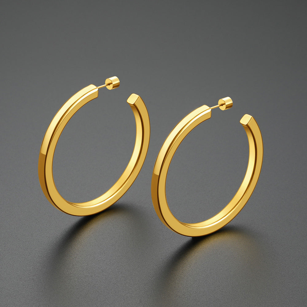 20/30/40/60/80mm Minimalist Hoop Earrings for