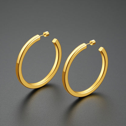 20/30/40/60/80mm Minimalist Hoop Earrings for