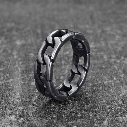 Chunky Cuban Link Chain Ring for Stainless Steel