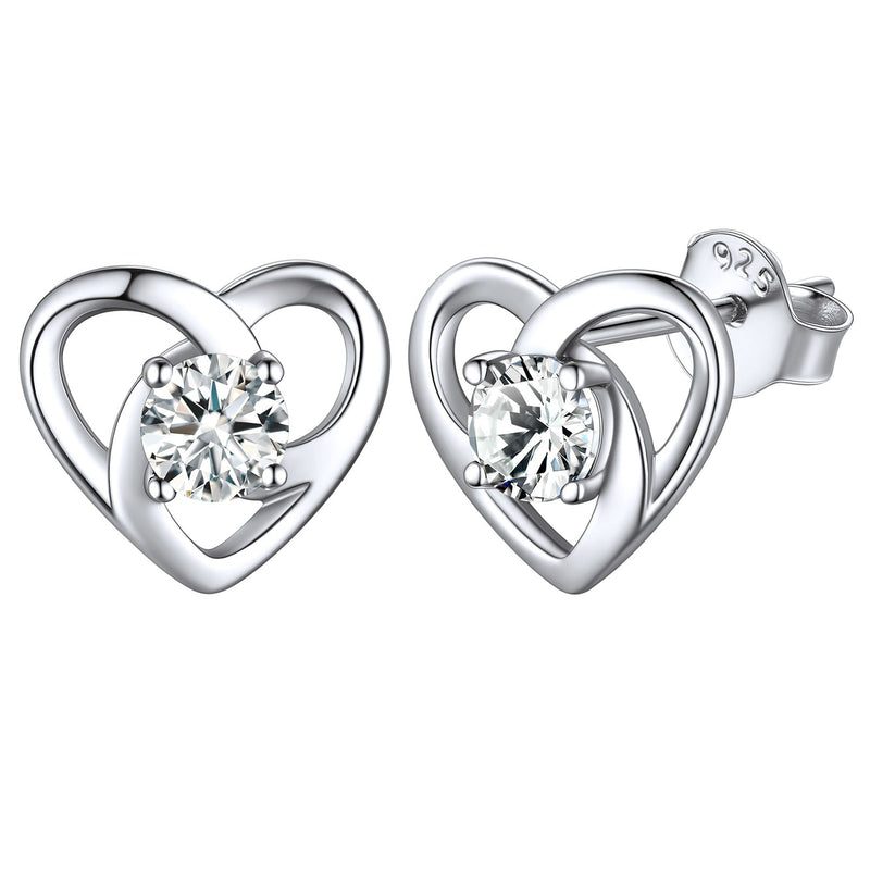 Sterling Silver Celtic Knot Birthstone Stud Earrings Birthday Gifts for