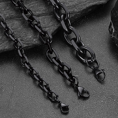 Stainless Steel Rolo Link Bracelet for