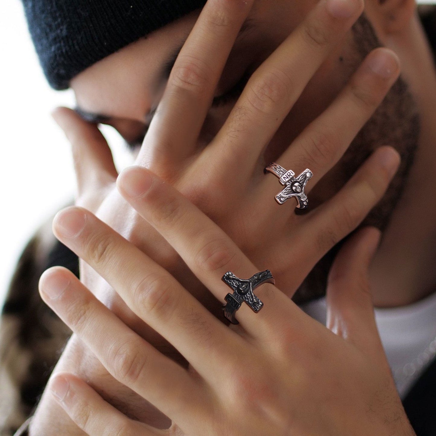 Christian Jesus Crucifix Cross Ring for