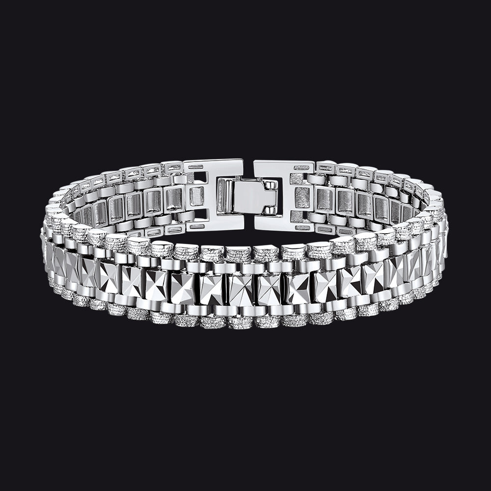 Chunky Watch Strap Link Chain Bracelet for