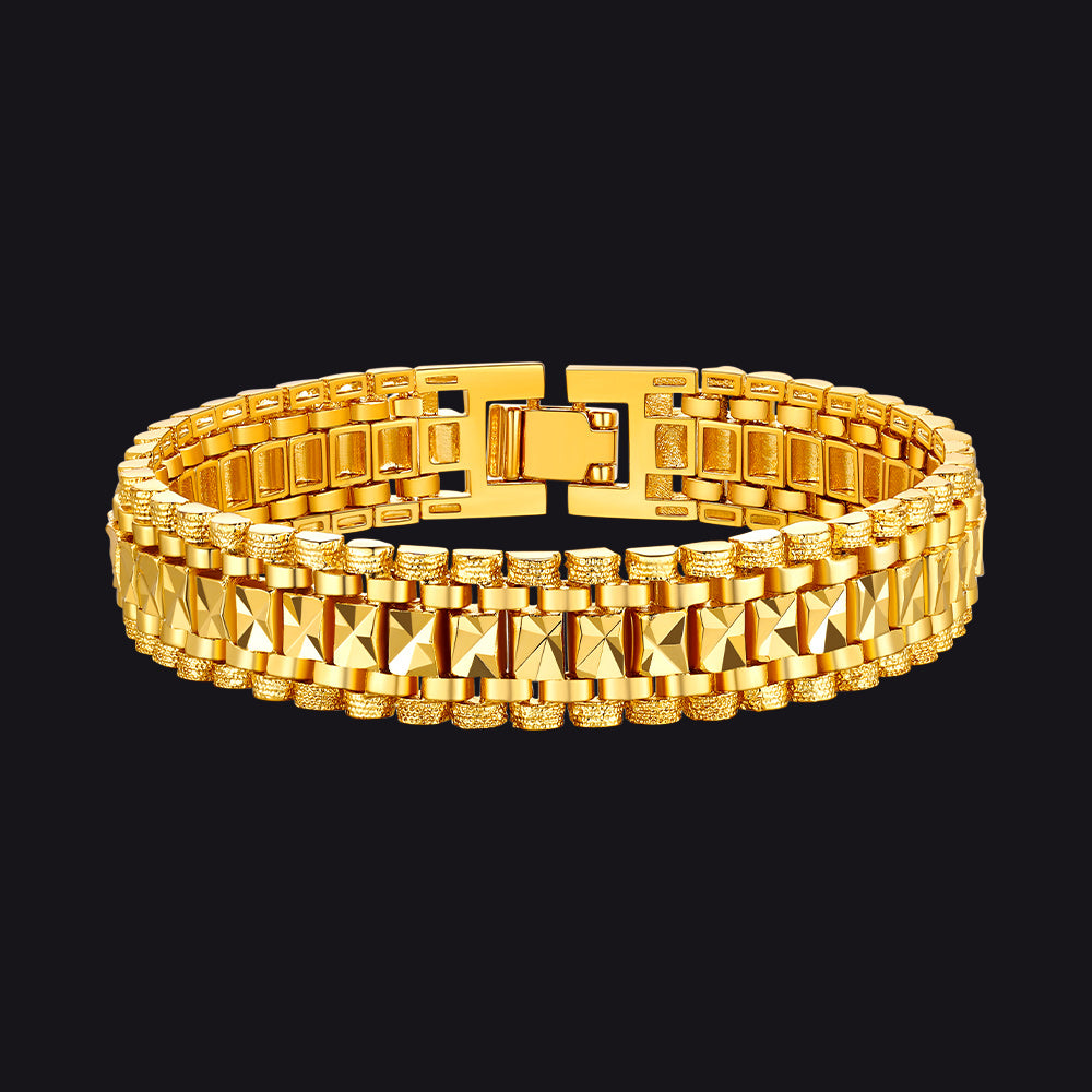 Chunky Watch Strap Link Chain Bracelet for