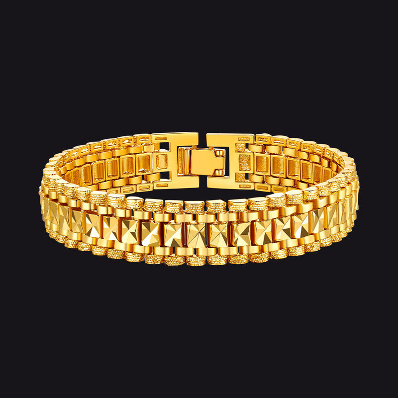 Chunky Watch Strap Link Chain Bracelet for