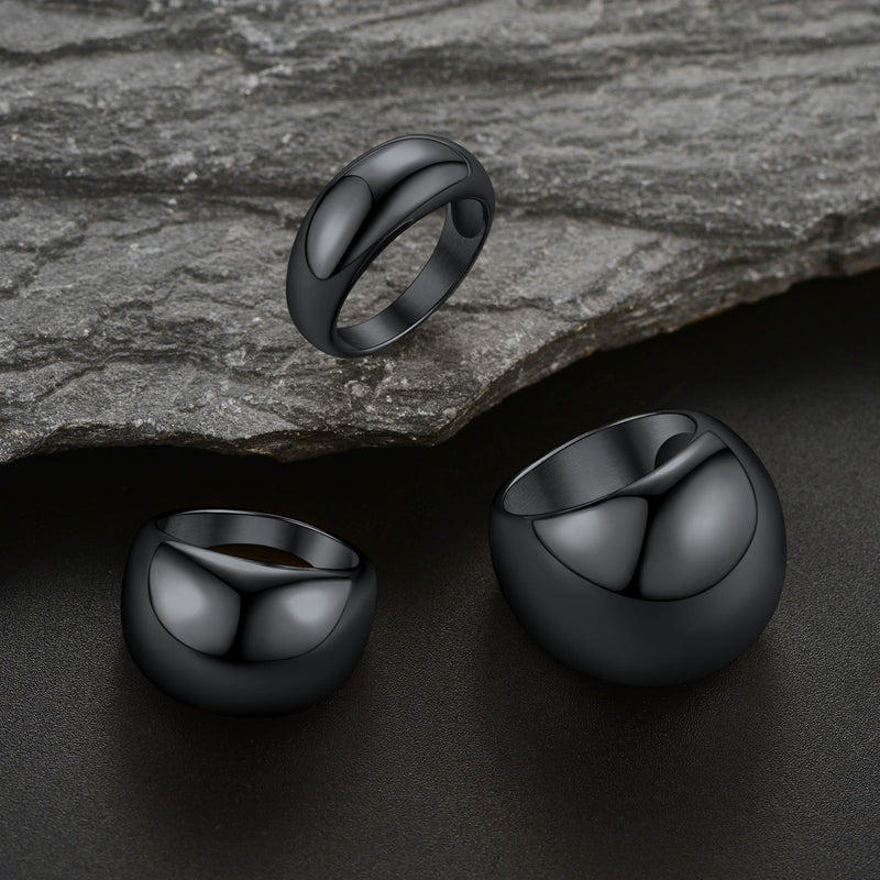 Chunky Dome Statement Ring for , 8/16/23mm Width