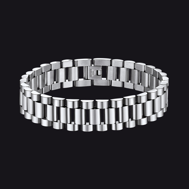 15mm Chunky Watch Band Chain Bracelet Watch Strap Bracelet for