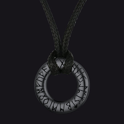 Viking Mobius Infinity Necklace Adjustable Leather Chain for