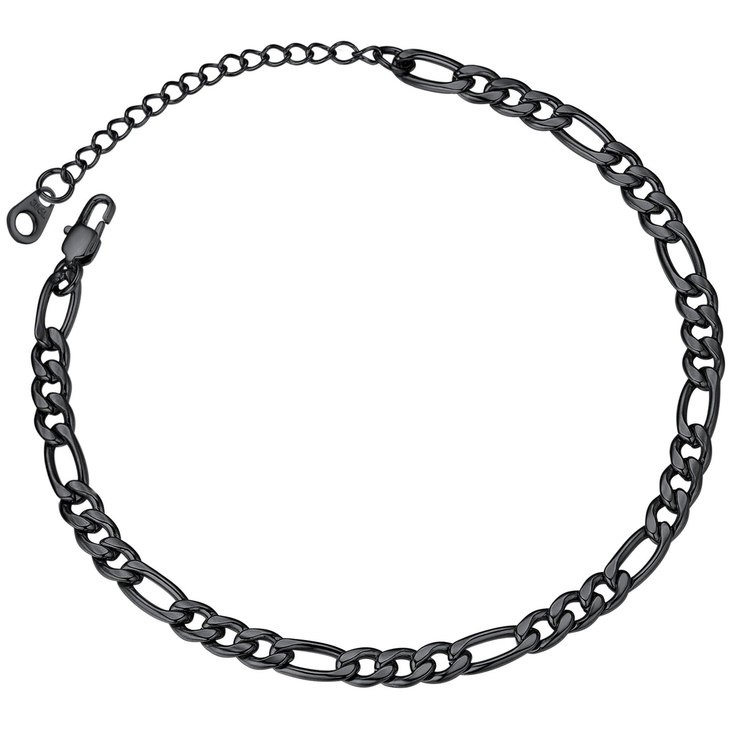 5mm Classic Figaro Link Anklet Bracelet for