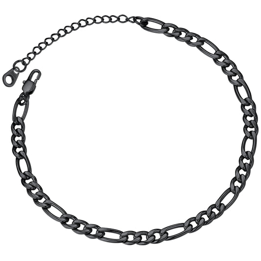 5mm Classic Figaro Link Anklet Bracelet for