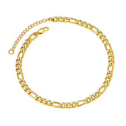 5mm Classic Figaro Link Anklet Bracelet for
