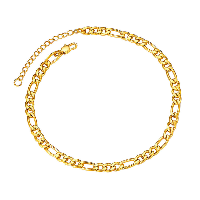 5mm Classic Figaro Link Anklet Bracelet for