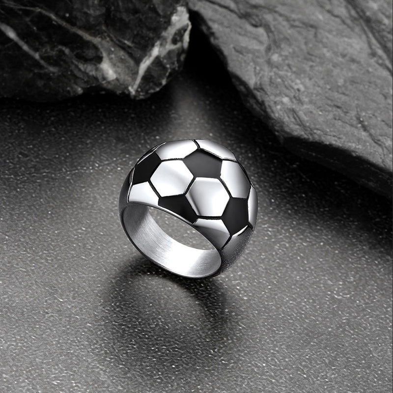 Sport Cool Football Ring Stainless Steel for Fans