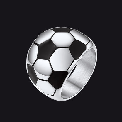 Sport Cool Football Ring Stainless Steel for Fans