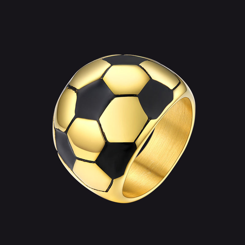 Sport Cool Football Ring Stainless Steel for Fans
