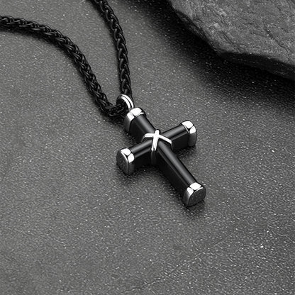 Customized Cross Cremation Urn Necklace Memorial Jewelry for