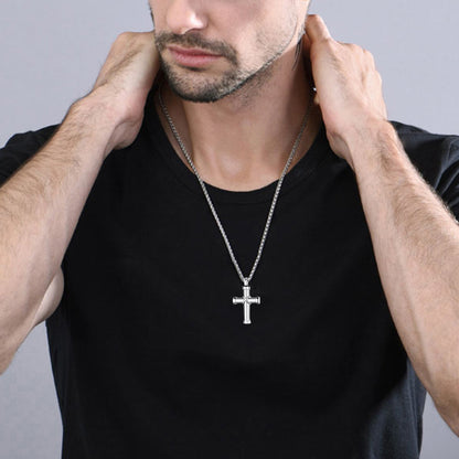Customized Cross Cremation Urn Necklace Memorial Jewelry for