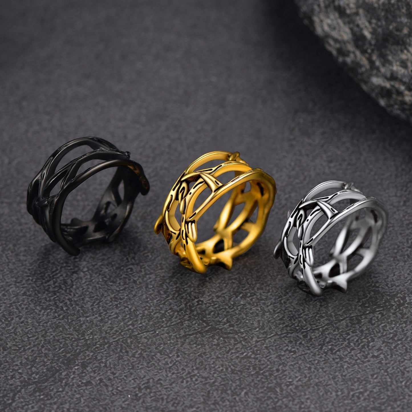 Christian Jesus Crown of Thorns Ring for