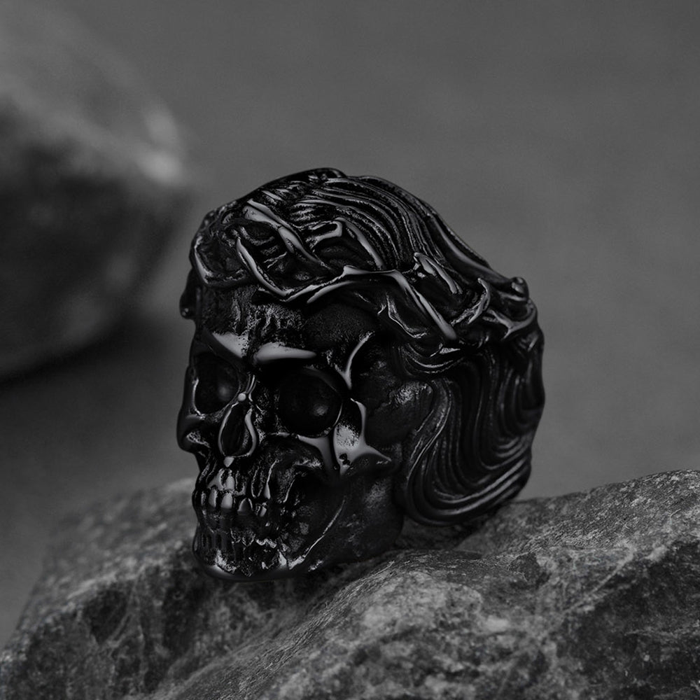 Flash Crown of Thorns Skull Ring for Stainless Steel