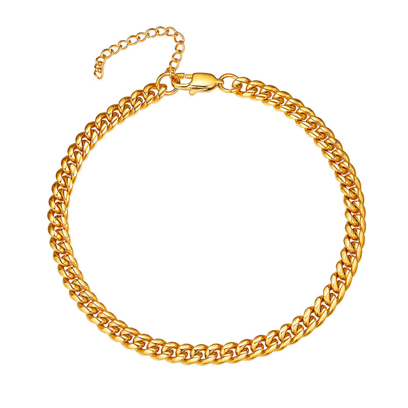Cuban Chain Anklet Summer Beach Jewelry for