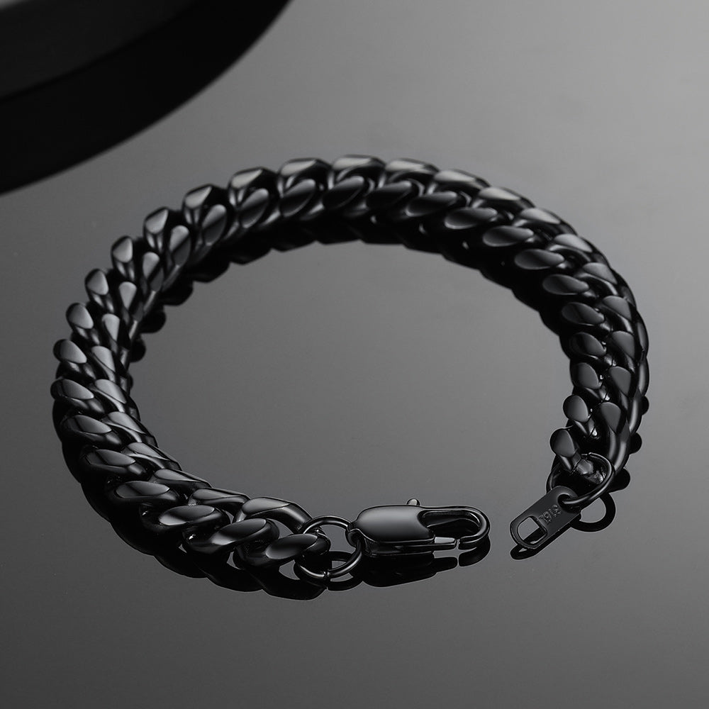 Stainless Steel Cuban Link Curb Bracelet for
