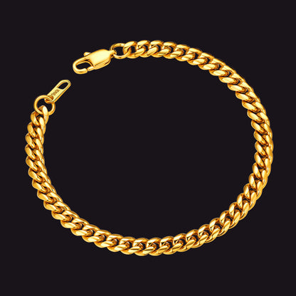 Stainless Steel Cuban Link Curb Bracelet for