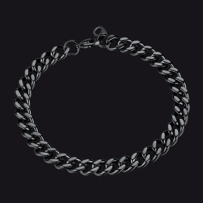 Thick Cuban Chain Link Bracelet for 5/7/9/12mm Width