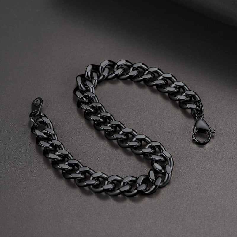 Thick Cuban Chain Link Bracelet for 5/7/9/12mm Width