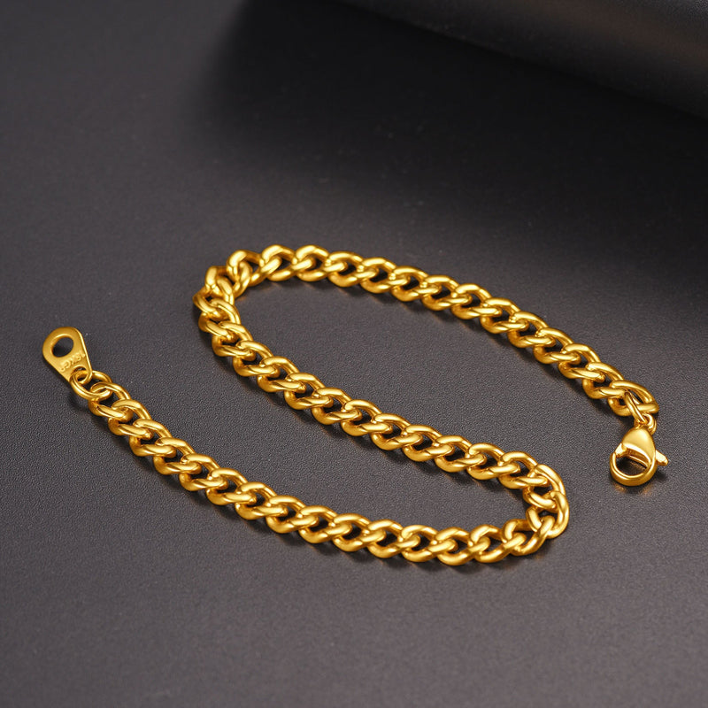 Thick Cuban Chain Link Bracelet for 5/7/9/12mm Width