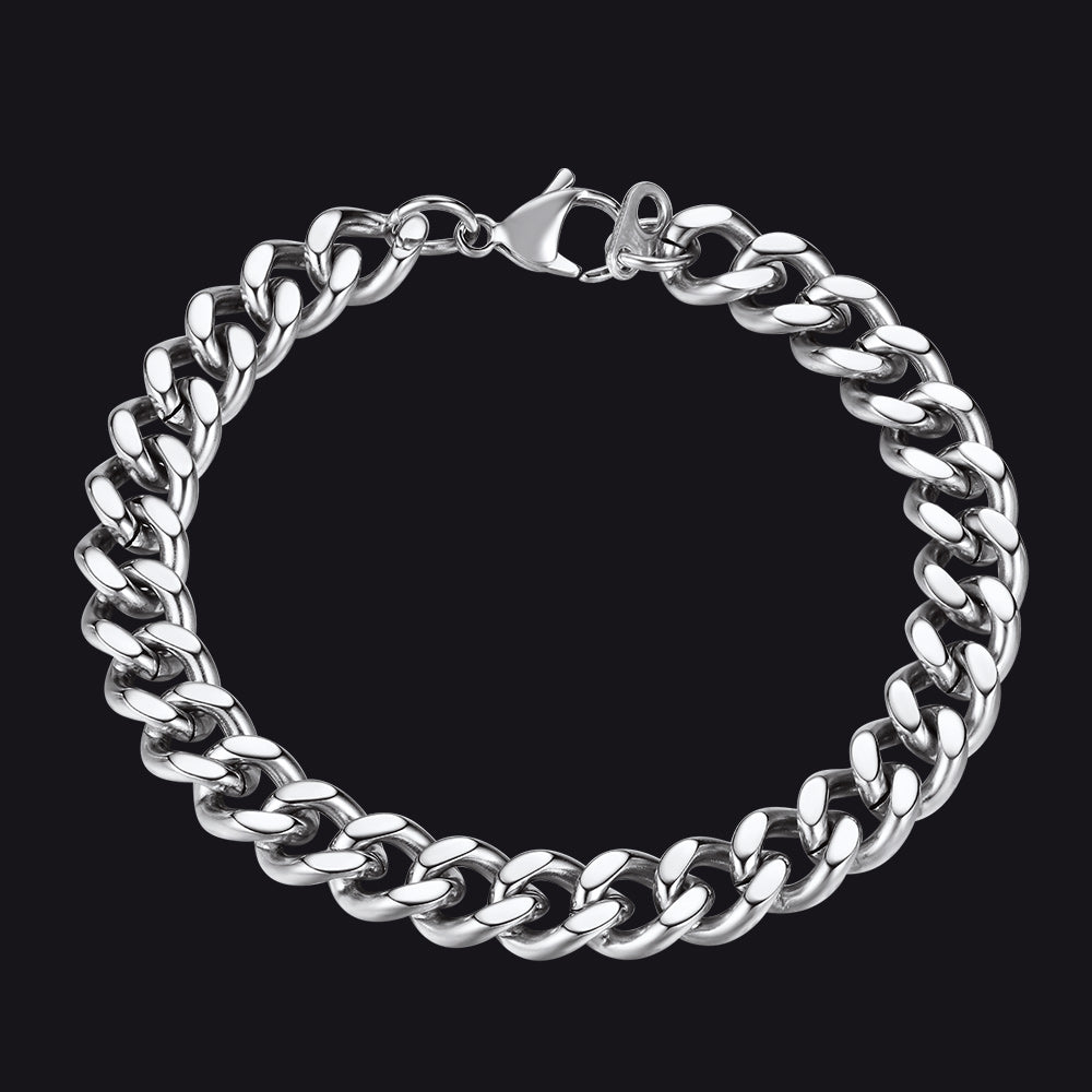 Thick Cuban Chain Link Bracelet for 5/7/9/12mm Width