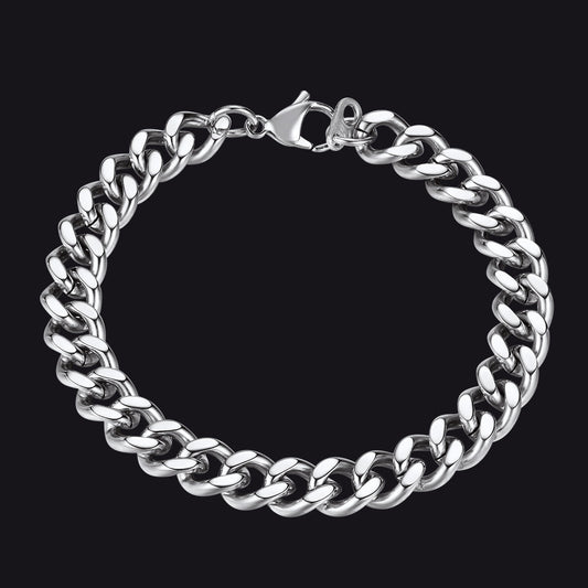 Thick Cuban Chain Link Bracelet for 5/7/9/12mm Width