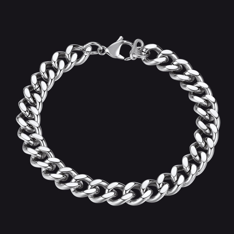 Thick Cuban Chain Link Bracelet for 5/7/9/12mm Width