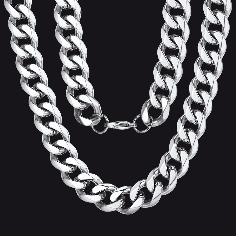 Chunky Miami Curb Cuban Link Chain Necklace for