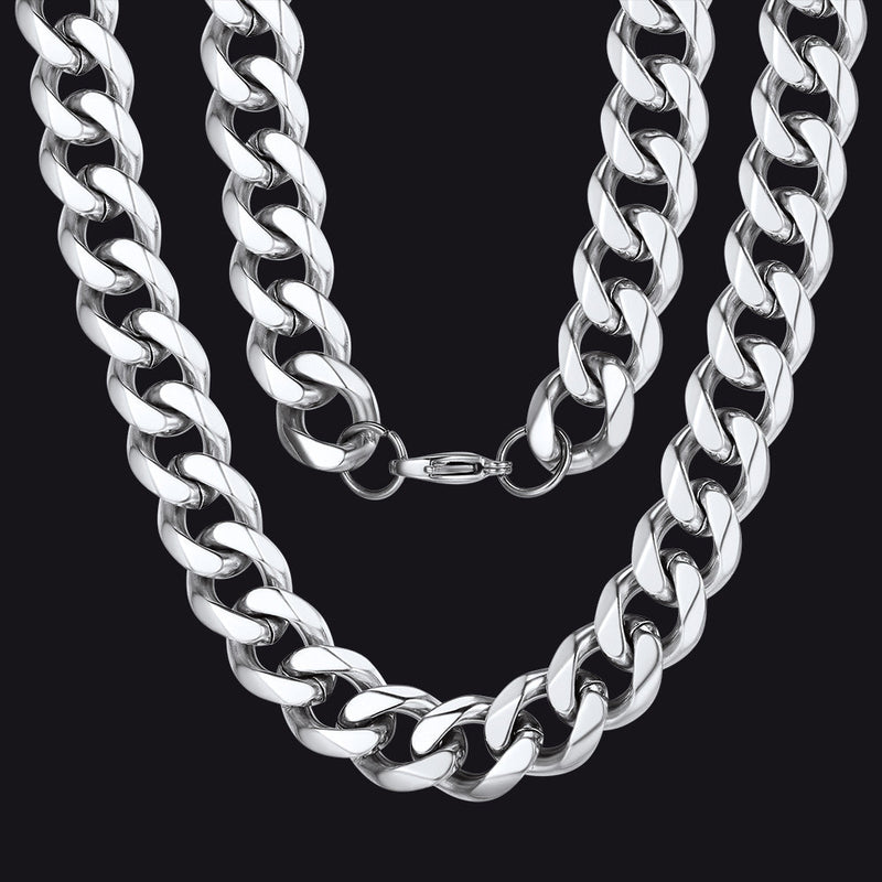 Chunky Miami Curb Cuban Link Chain Necklace for