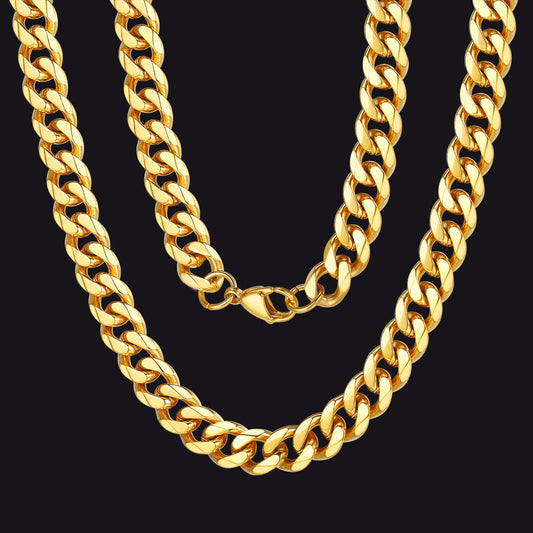Chunky Miami Curb Cuban Link Chain Necklace for