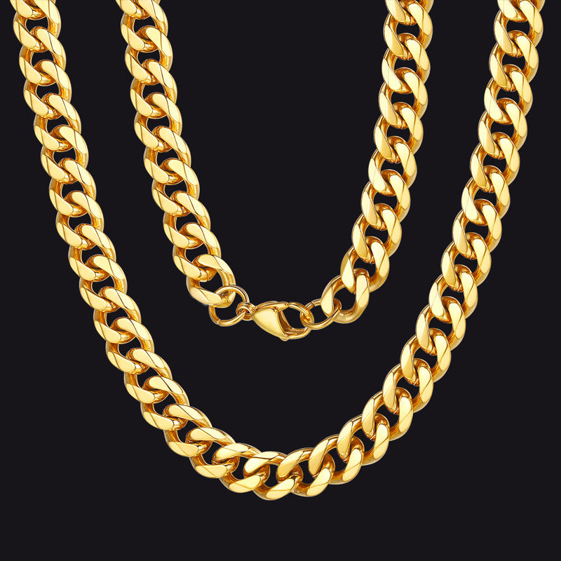 Chunky Miami Curb Cuban Link Chain Necklace for